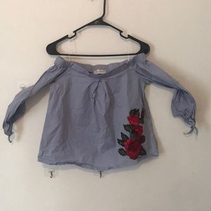 Off the shoulder shirt